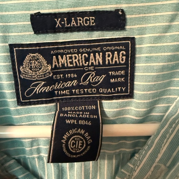 American Rag Blue Casual Button Down Shirt - Picture 3 of 3